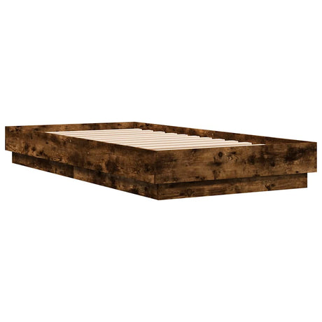 Vidaxl bedframe zonder matras hout gerookt eikenkleurig 90x190 cm