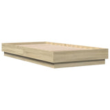 Vidaxl bedframe zonder matras hout sonoma eikenkleurig 75x190 cm