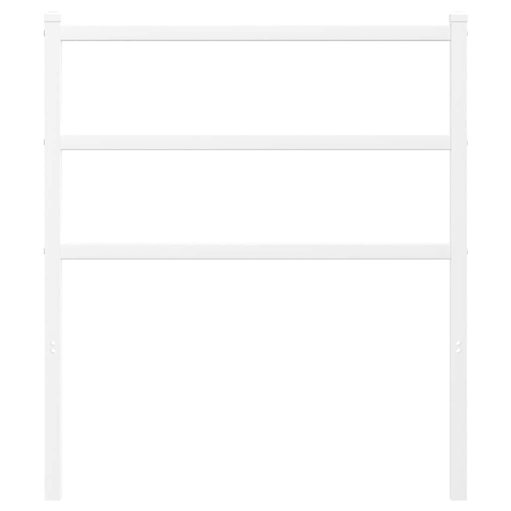 Vidaxl vervangend hoofdbord 75 cm metaal wit