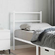 Vidaxl vervangend hoofdbord 75 cm metaal wit