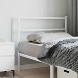Vidaxl vervangend hoofdbord 107 cm metaal wit