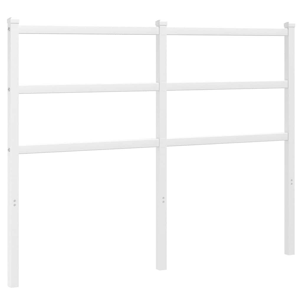 Vidaxl vervangend hoofdbord 120 cm metaal wit