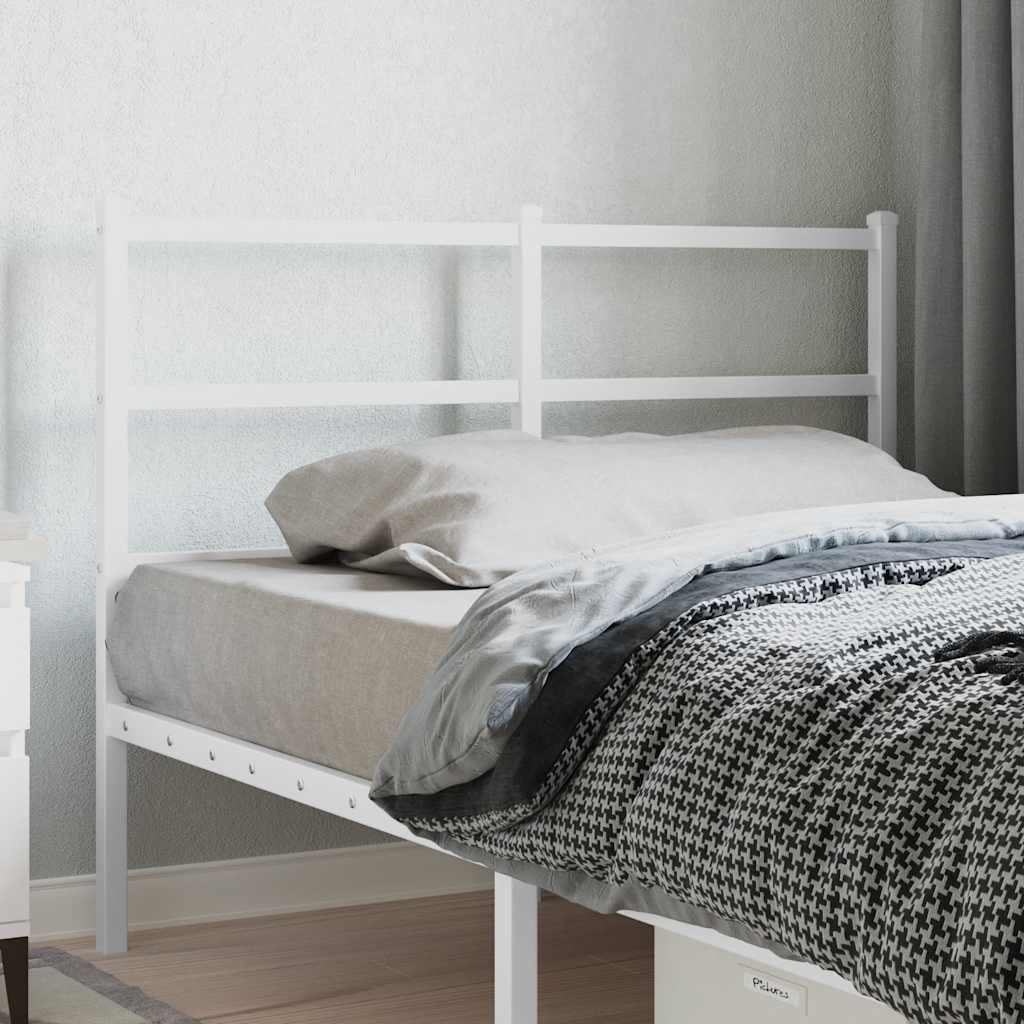 Vidaxl vervangend hoofdbord 120 cm metaal wit
