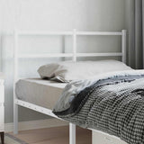 Vidaxl vervangend hoofdbord 120 cm metaal wit