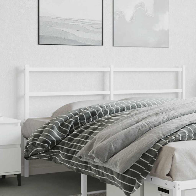 Vidaxl vervangend hoofdbord 160 cm metaal wit
