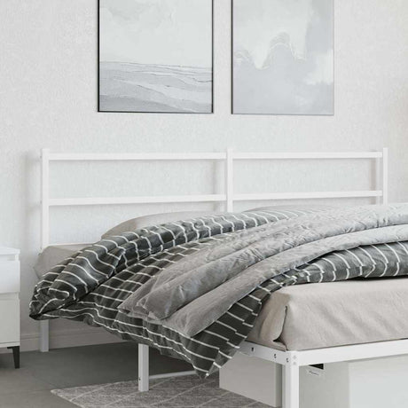 Vidaxl vervangend hoofdbord 180 cm metaal wit