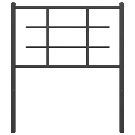Vidaxl vervangend hoofdbord 75 cm metaal zwart
