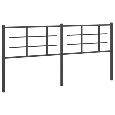 Vidaxl vervangend hoofdbord 180 cm metaal zwart