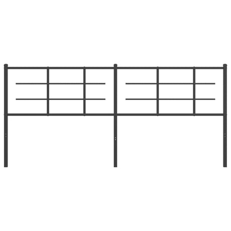 Vidaxl vervangend hoofdbord 193 cm metaal zwart