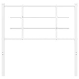 Vidaxl vervangend hoofdbord 100 cm metaal wit