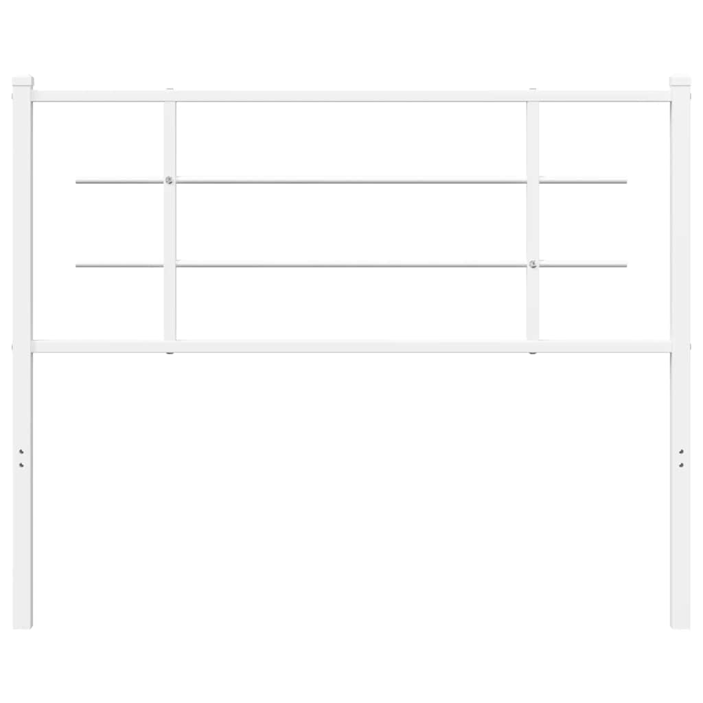 Vidaxl vervangend hoofdbord 107 cm metaal wit