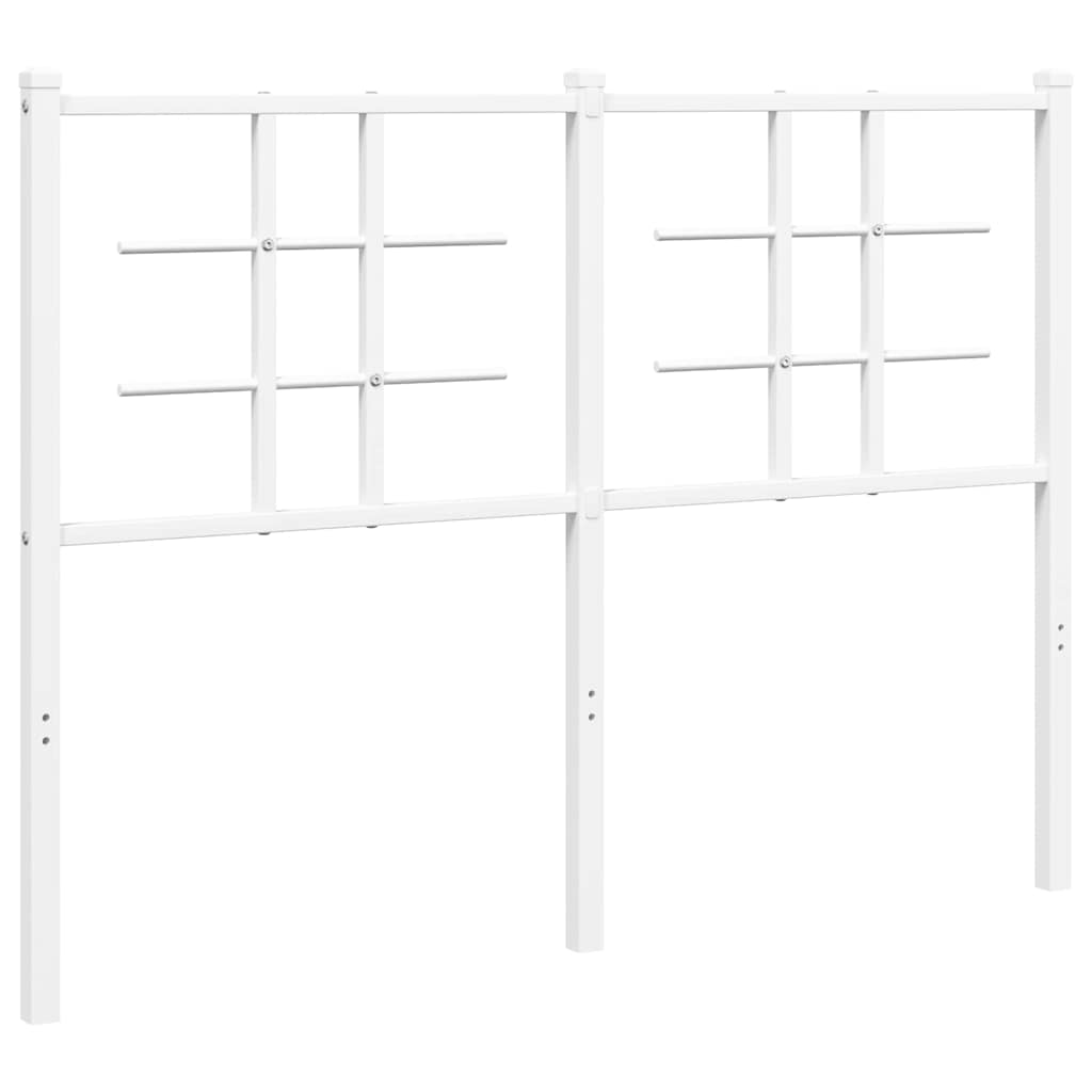Vidaxl vervangend hoofdbord 120 cm metaal wit