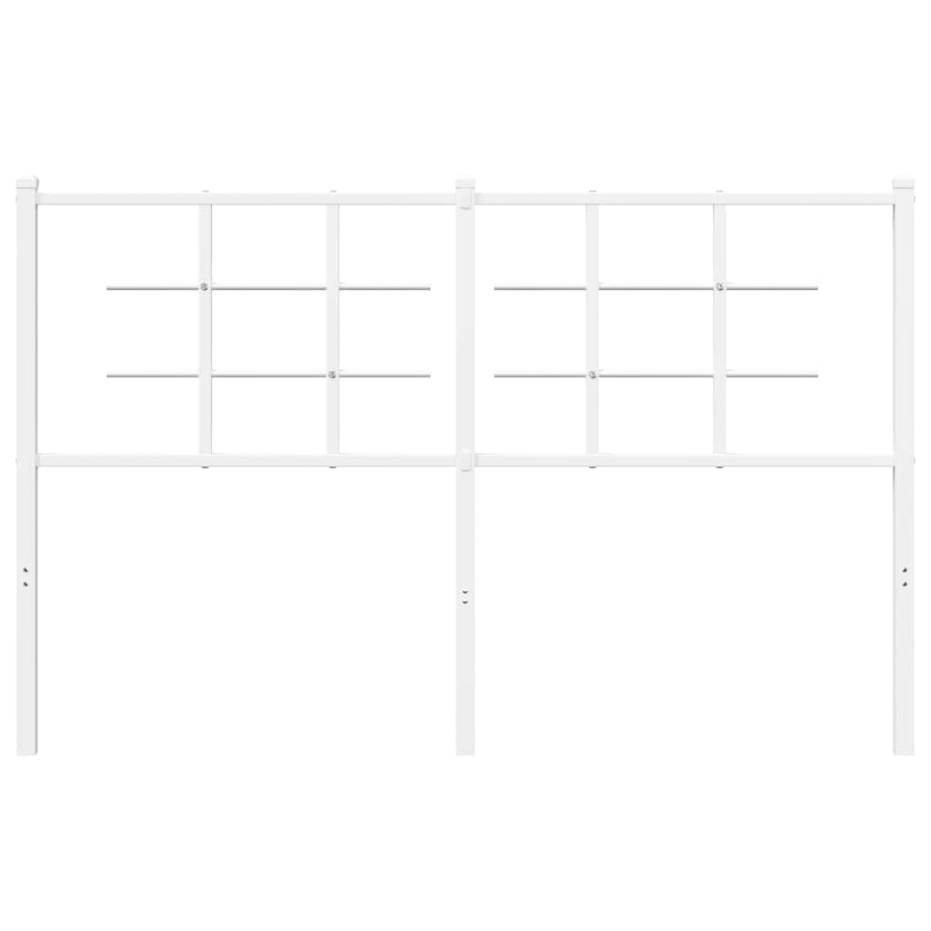 Vidaxl vervangend hoofdbord 135 cm metaal wit
