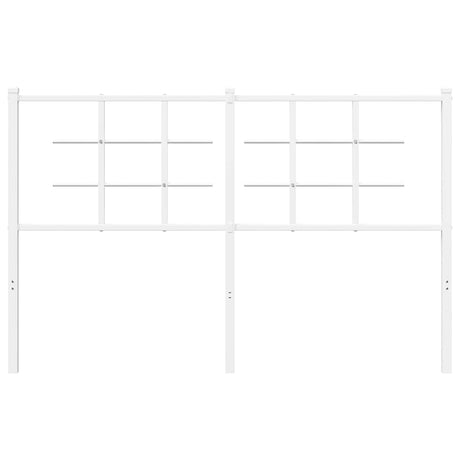 Vidaxl vervangend hoofdbord 135 cm metaal wit