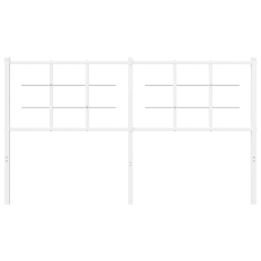 Vidaxl vervangend hoofdbord 150 cm metaal wit