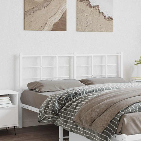 Vidaxl vervangend hoofdbord 150 cm metaal wit