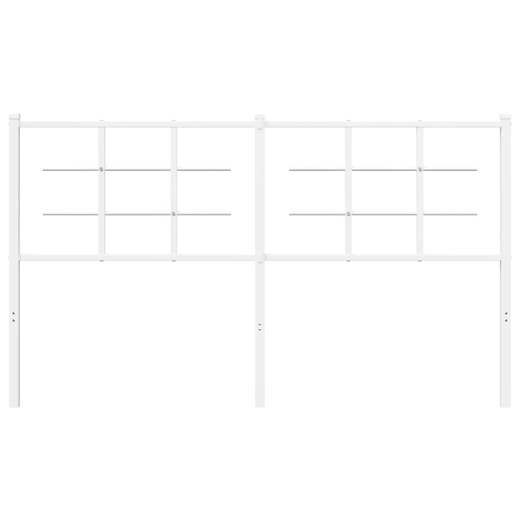 Vidaxl vervangend hoofdbord 160 cm metaal wit