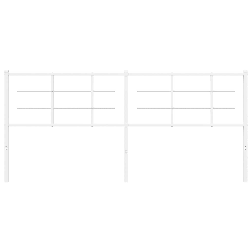 Vidaxl vervangend hoofdbord 193 cm metaal wit