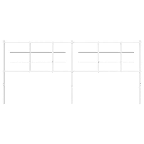 Vidaxl vervangend hoofdbord 193 cm metaal wit