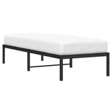 Vidaxl bedframe metaal zwart 75 x 190 cm