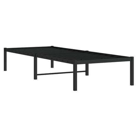 Vidaxl bedframe metaal zwart 75 x 190 cm
