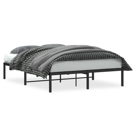 Vidaxl bedframe metaal zwart 140x190 cm