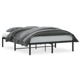 Vidaxl bedframe metaal zwart 140x200 cm