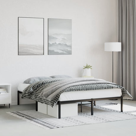 Vidaxl bedframe metaal zwart 140x200 cm