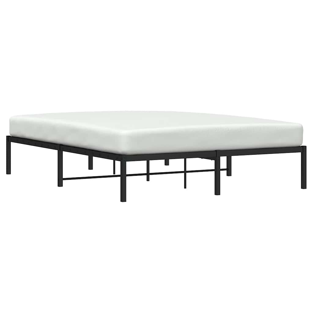 Vidaxl bedframe metaal zwart 160x200 cm