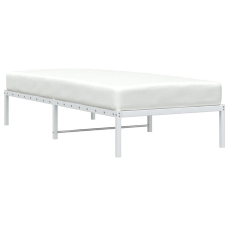 Vidaxl bedframe metaal wit 90x190 cm