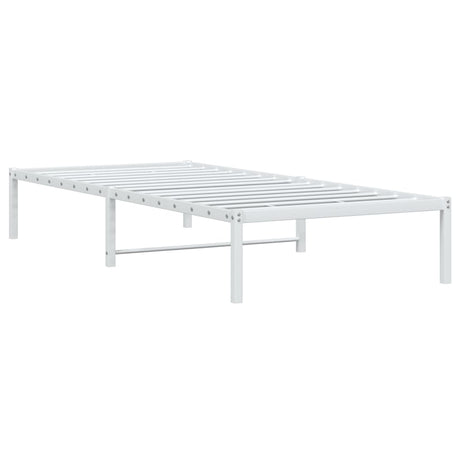 Vidaxl bedframe metaal wit 90x190 cm