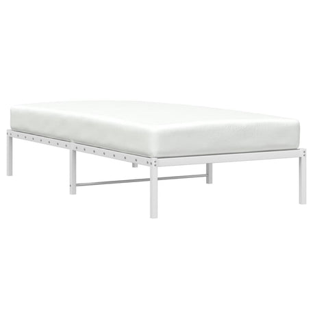 Vidaxl bedframe metaal wit 107x203 cm