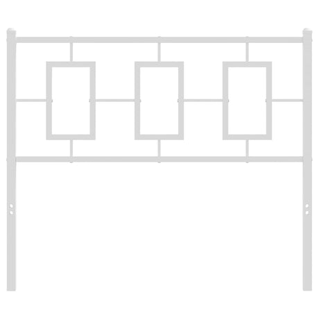 Vidaxl vervangend hoofdbord 100 cm metaal wit