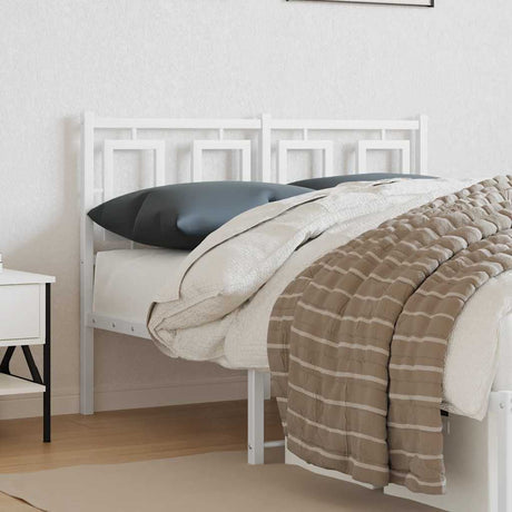 Vidaxl vervangend hoofdbord 120 cm metaal wit