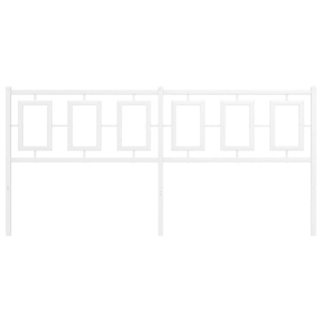 Vidaxl vervangend hoofdbord 180 cm metaal wit
