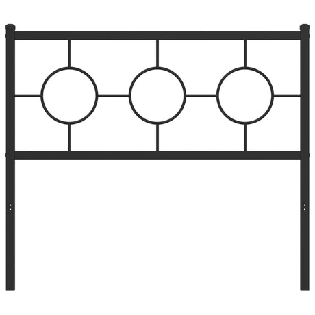 Vidaxl vervangend hoofdbord 100 cm metaal zwart