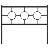 Vidaxl vervangend hoofdbord 107 cm metaal zwart