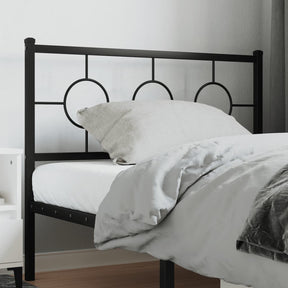 Vidaxl vervangend hoofdbord 107 cm metaal zwart