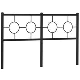 Vidaxl vervangend hoofdbord 150 cm metaal zwart