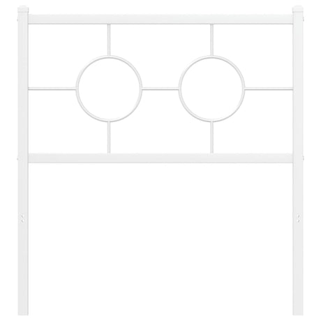 Vidaxl vervangend hoofdbord 80 cm metaal wit