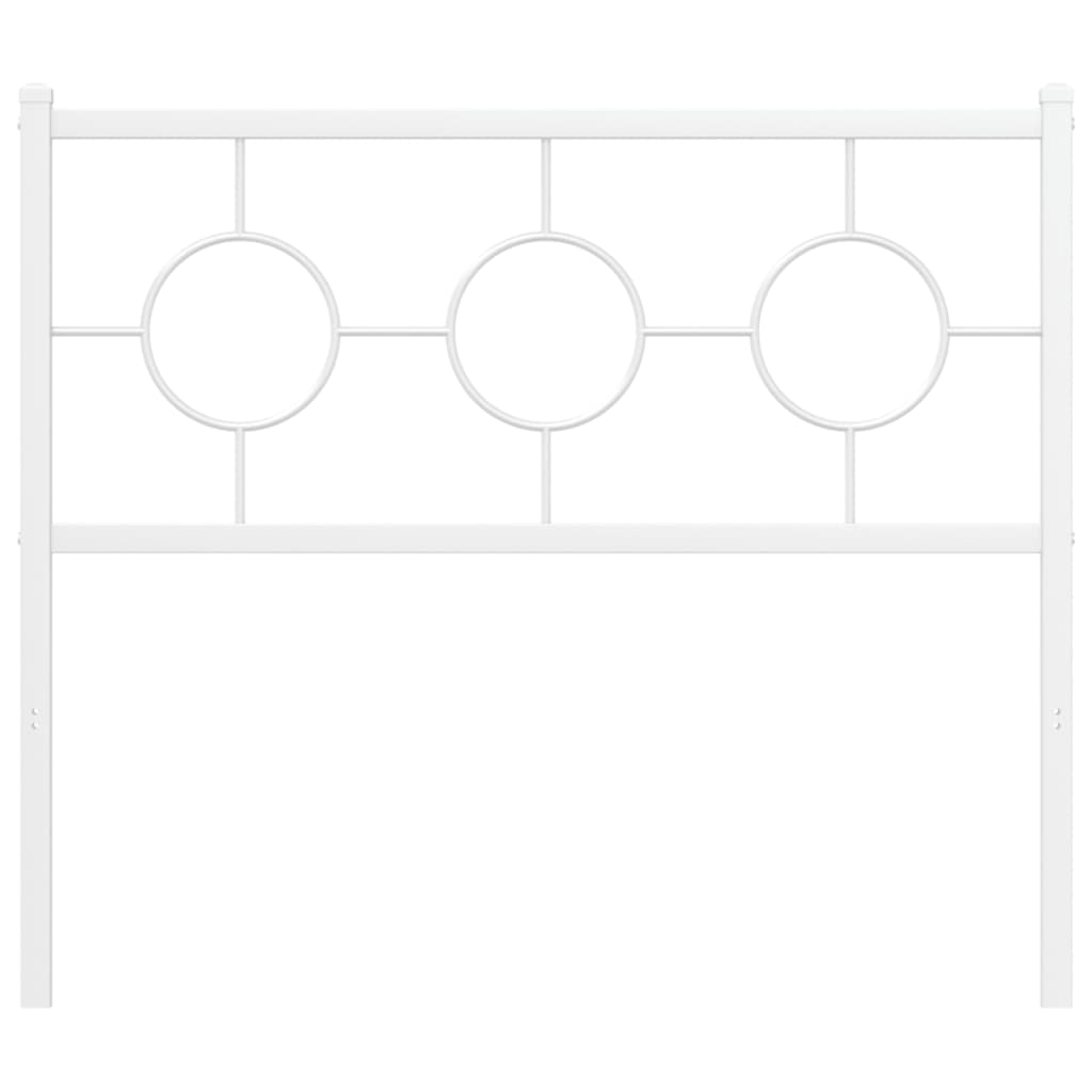 Vidaxl vervangend hoofdbord 100 cm metaal wit
