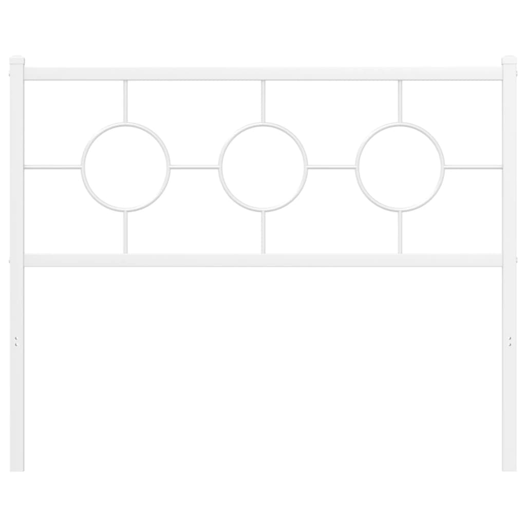 Vidaxl vervangend hoofdbord 107 cm metaal wit