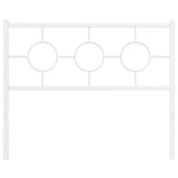 Vidaxl vervangend hoofdbord 107 cm metaal wit