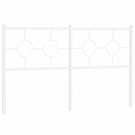 Vidaxl vervangend hoofdbord 160 cm metaal wit