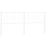 Vidaxl vervangend hoofdbord 200 cm metaal wit