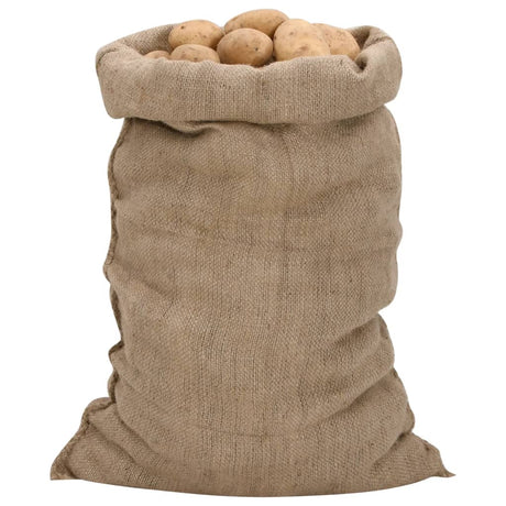 VidaXL Jutebeutel 10 Stück 340 g m² 60x105 cm 100 % Jute