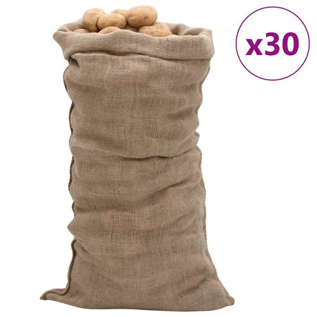 Vidaxx Jutebeutel 30 Stück 220 g m² 65x135 cm 100 % Jute