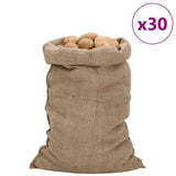 VidaXL Jutebeutel 30 Stück 340 g m² 60x105 cm 100 % Jute