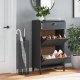 Vidaxl Schuhschrank Viken Holzwerkstoff Anthrazitgrau