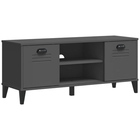 Vidaxl Schuhbank Viken 106x35x45 cm Holzwerkstoff Anthrazitgrau